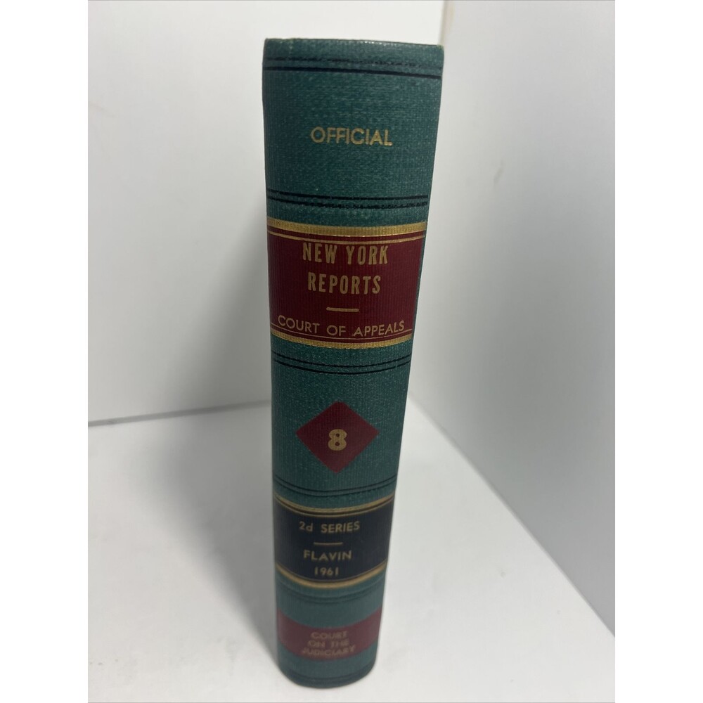 NEW YORK REPORTS BOOK Court of Appeals NY 2d Series Flavin 1961-8